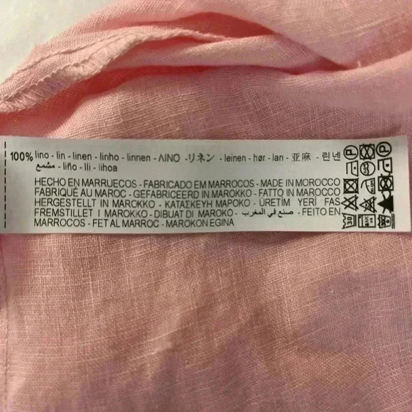 Zara Linen Tunic Blouse Pink Size Small - Picture 6 of 8